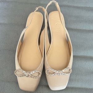 NWOT J.Crew Anya Slingback Flats